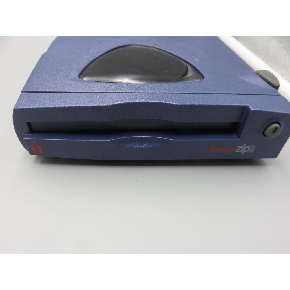 Vintage Iomega Zip 250 External Drive Only Parallel Port Blue Model Z250P Part